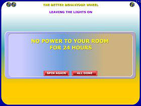 The Better Behavior Wheel Consequence