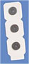 EMG Electrode Pads, Strips of 3 Singles